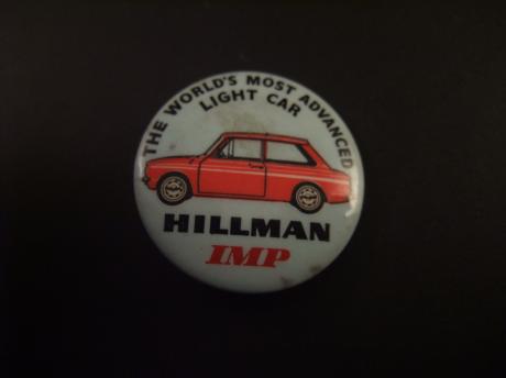 Hillman Imp. kleine auto gemaakt door de Rootes Group ( opvolger Chrysler Europe van 1963 tot 1976)